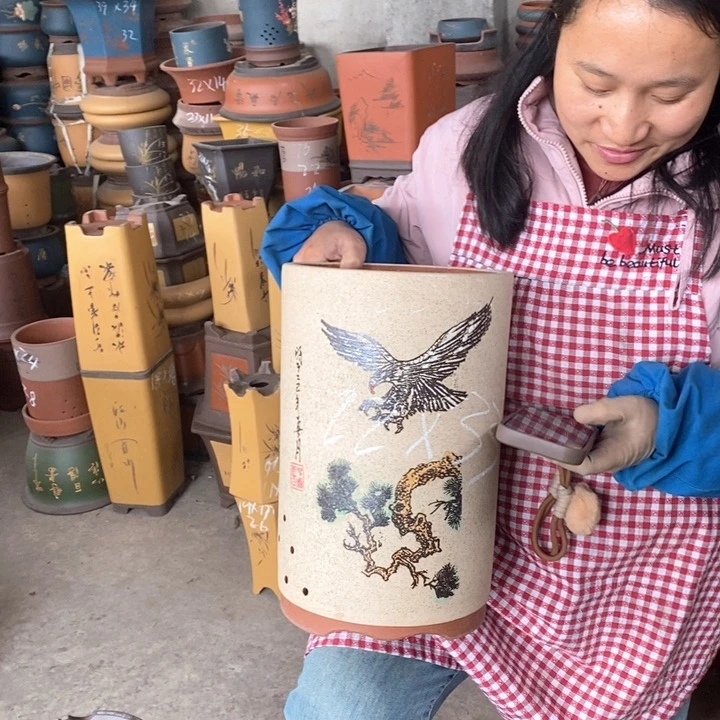 紫砂花盆紫砂花盆