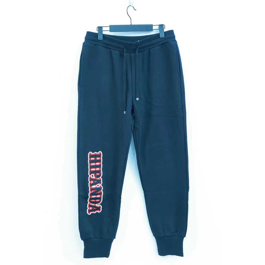 女熊猫立体绣花针织裤