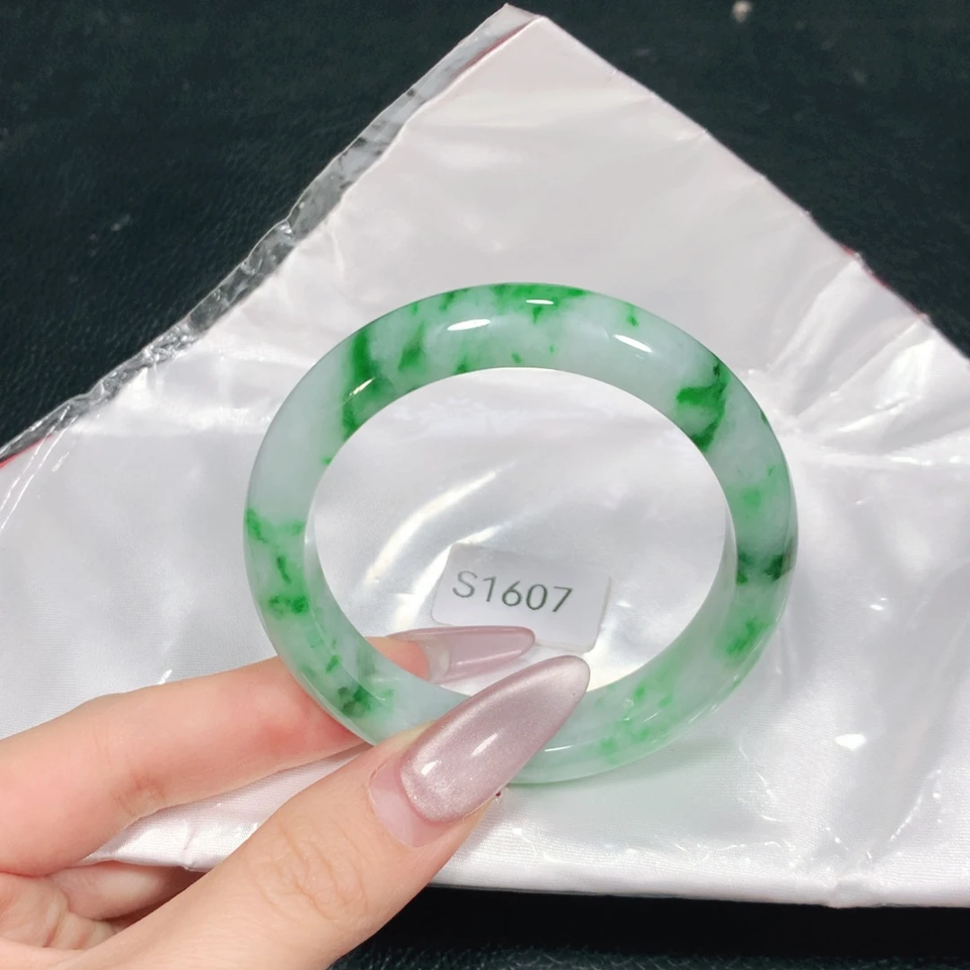 翡翠未镶嵌手镯S1607-04