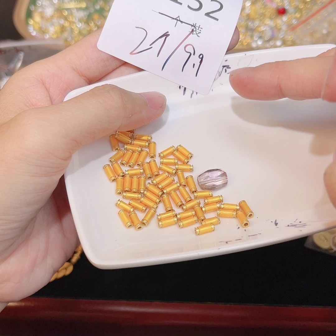 紫晶珠宝半成品银S925镀金镶嵌152