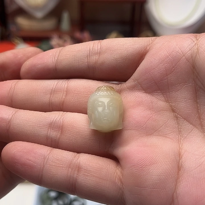 颈饰未镶嵌和田玉佛头吊坠