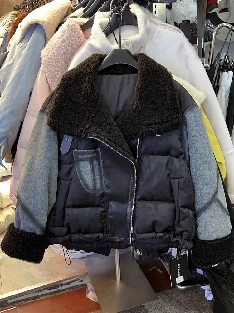 【代莹优选】5971拼接羽绒外套