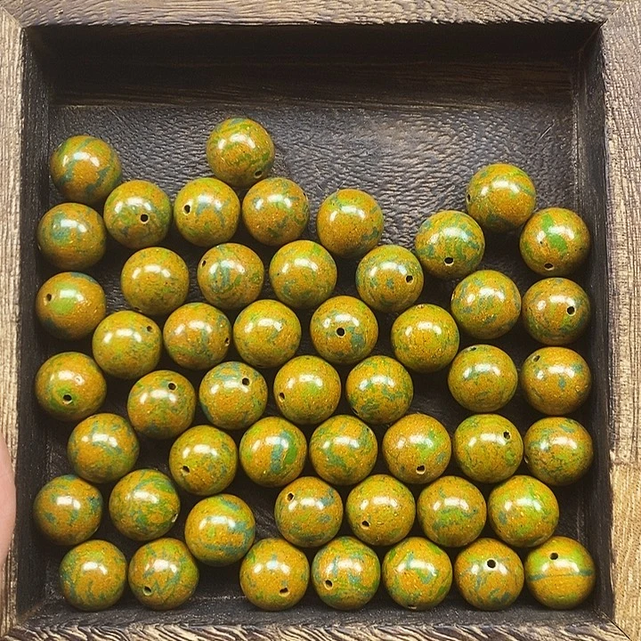 敦煌只此青绿1.2天然合香珠到手40颗打底