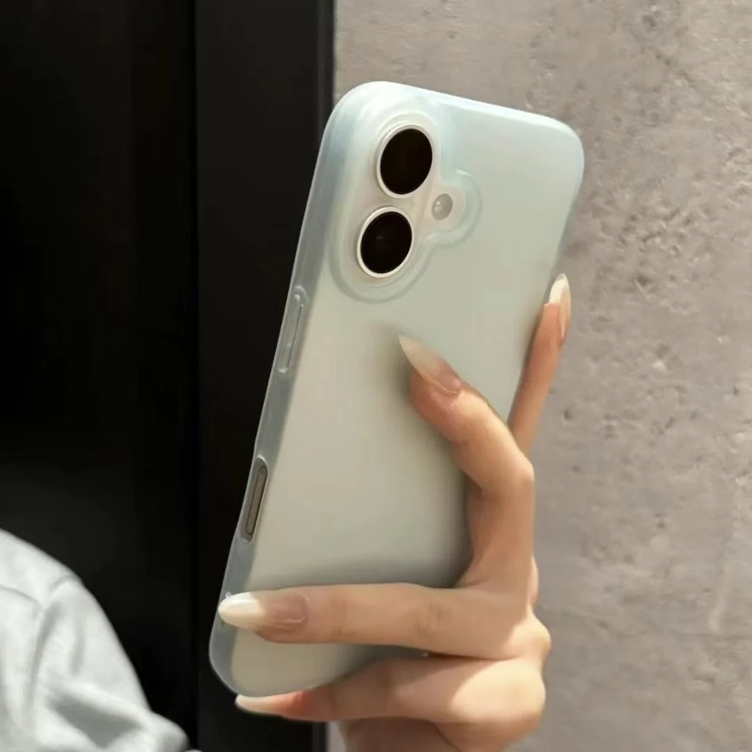 肤感简约多色适用iPhone16promax手机壳苹果15散热1413/12软套ins