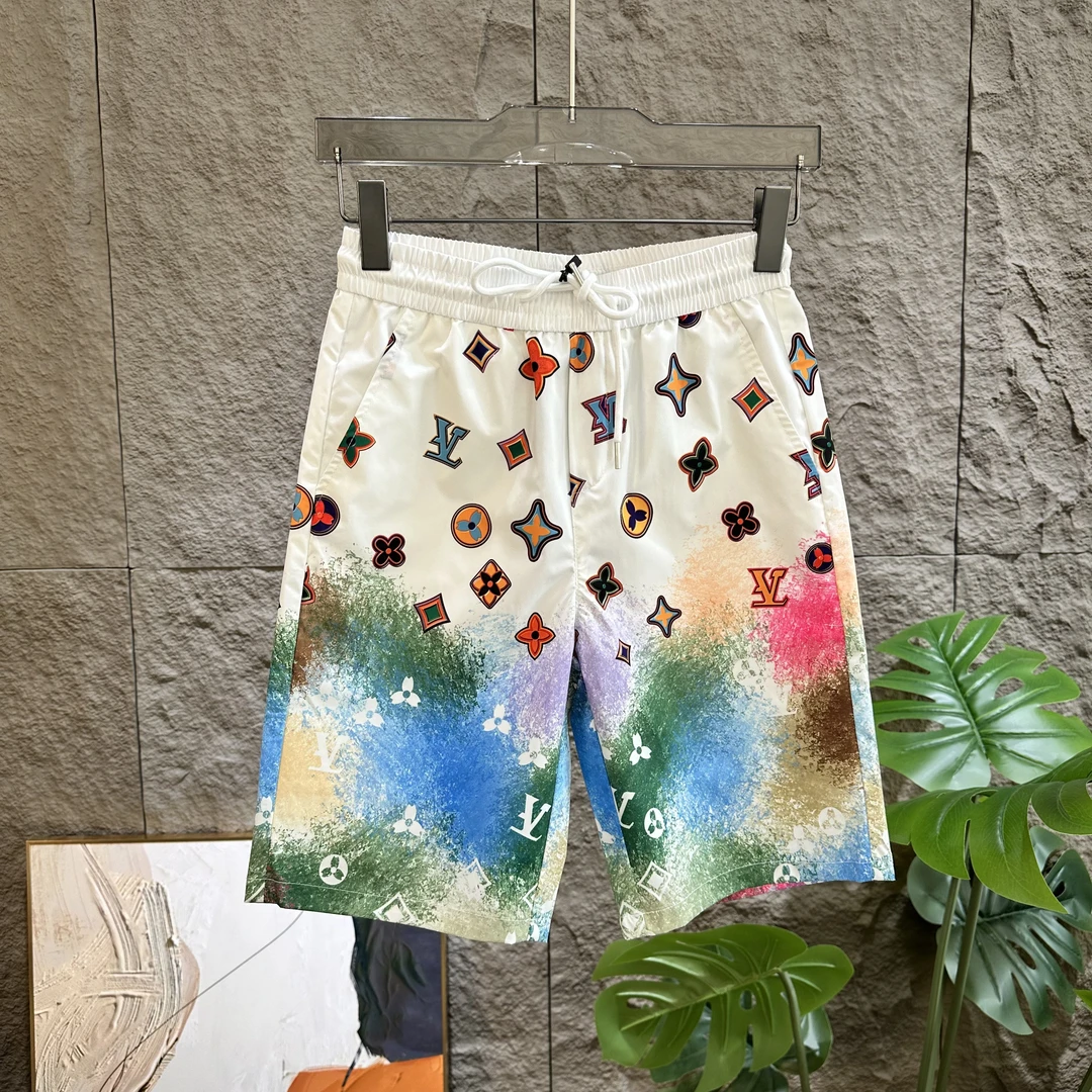 成人夏季五分裤薄款扎染休闲短裤印花百搭宽松温婉风防晒速干短裤