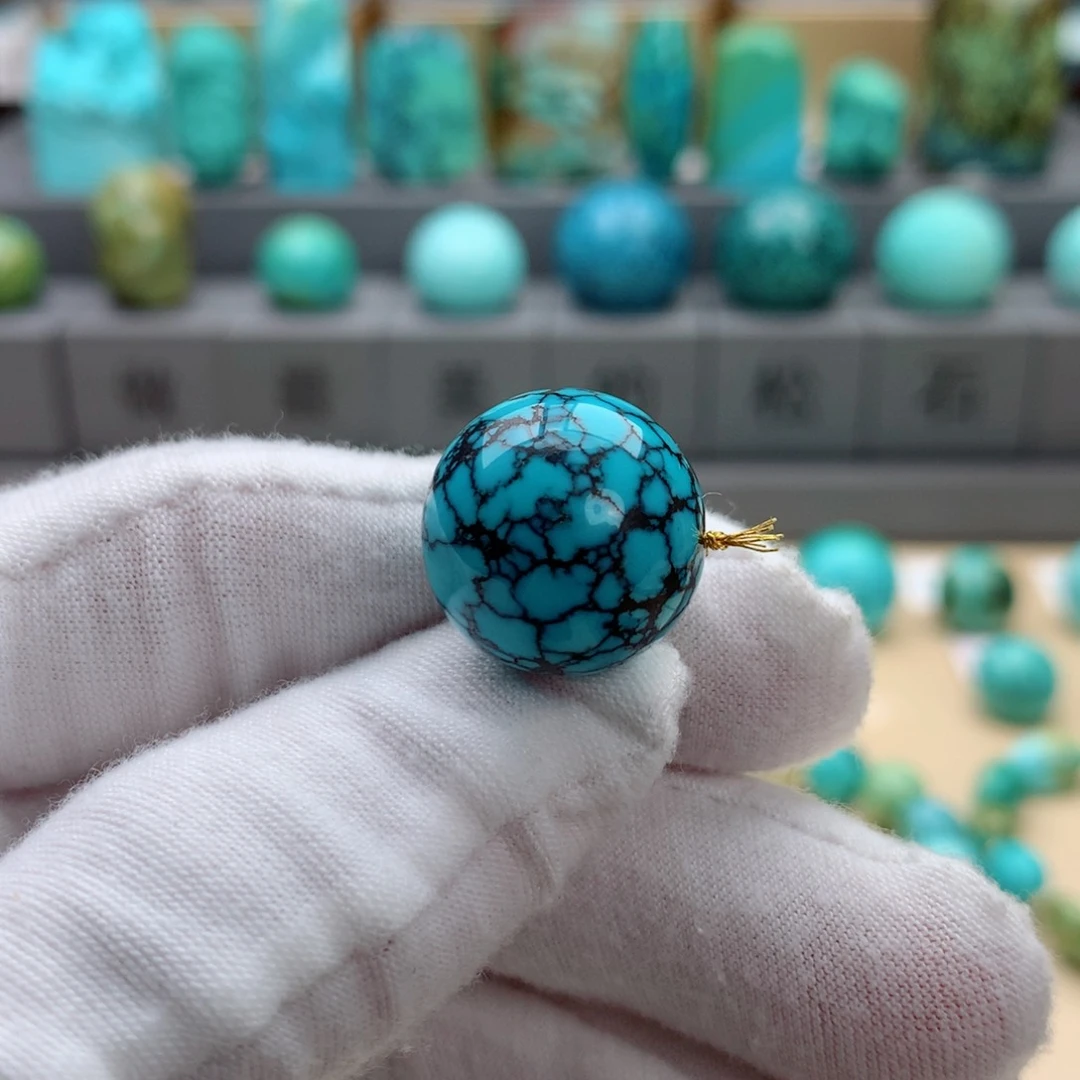 未镶嵌绿松石颈饰乌兰花圆珠