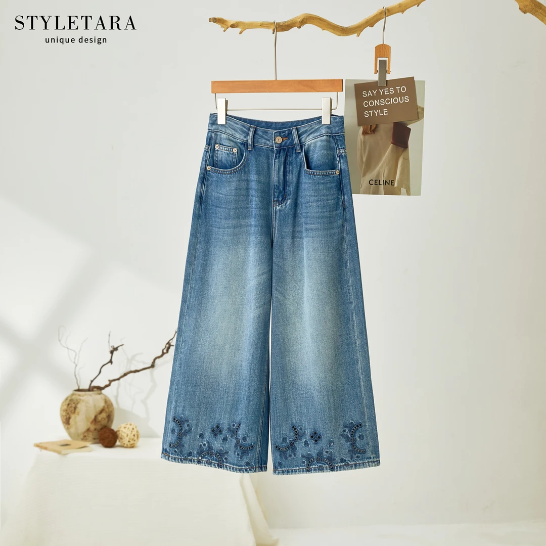 *夏季女士刺绣牛仔裤12899