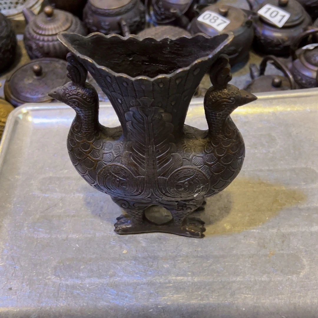 唯***候黄铜摆件，文房摆件