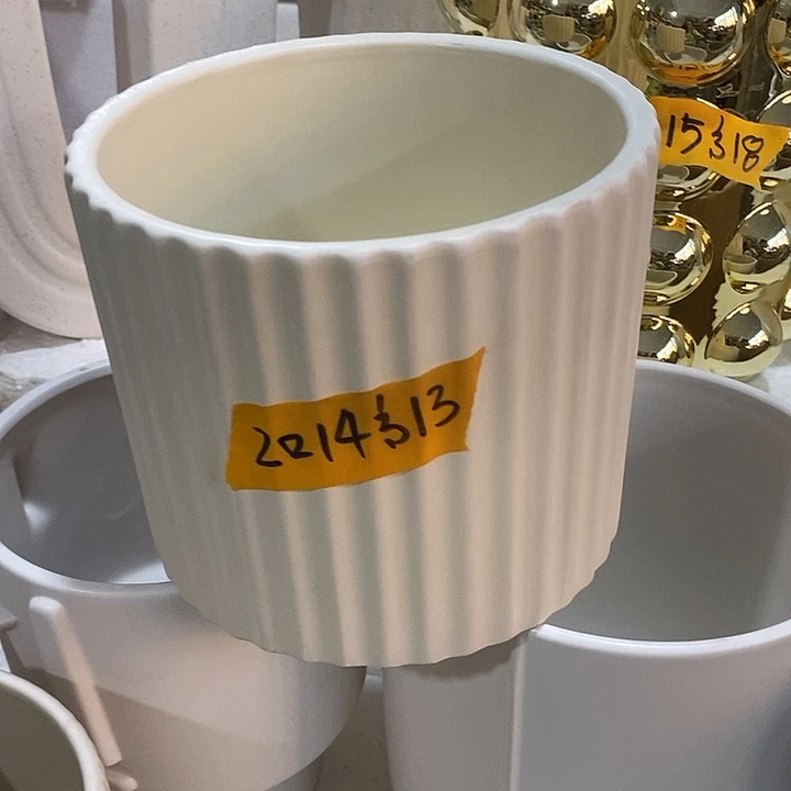 摆件水培陶盆无孔 微瑕介意勿拍