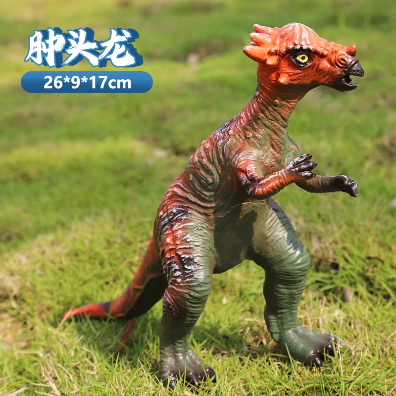 仿真肿头龙超大号恐龙软胶恐龙动物玩偶模型早教启蒙玩具肿头龙