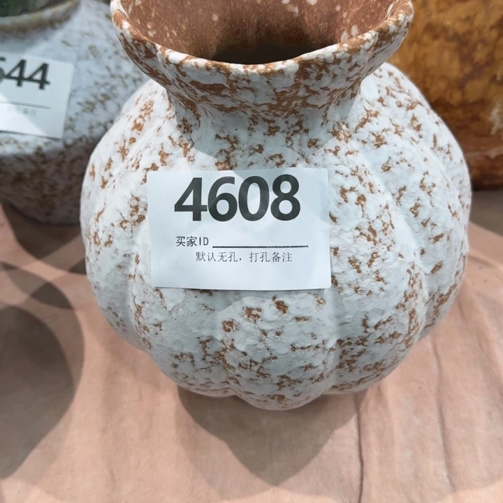 花***儿瓷片景德镇高温花器编码4608高23口8默认无孔