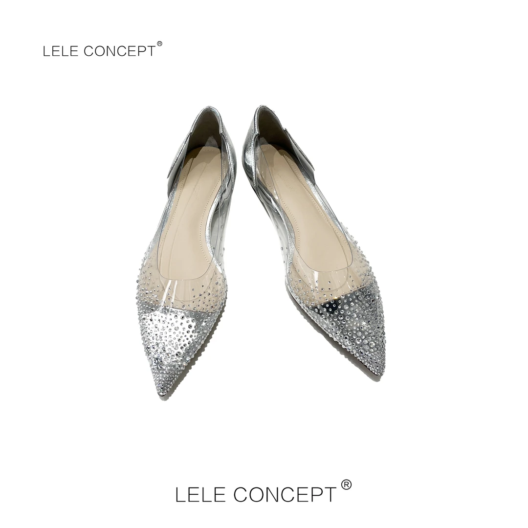 LELE CONCEPT丨【如一】设计师款高级透明钻瓢鞋X0231