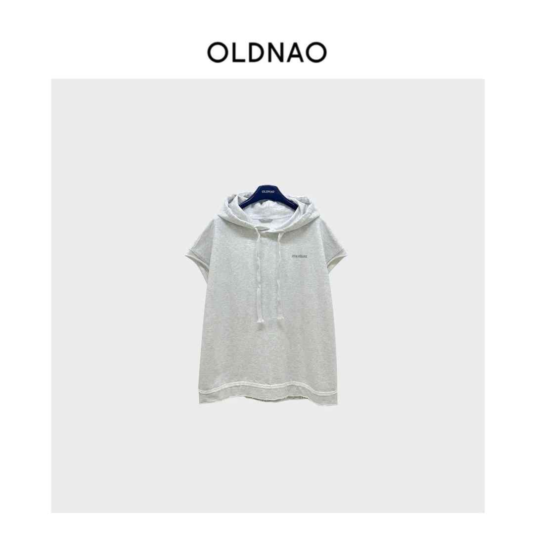 【OLDNAO】品牌订单线春季无袖连帽毛圈坎肩背心-AW-2558