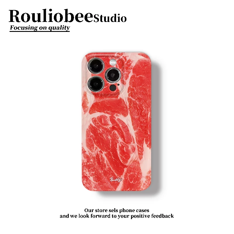 雪花牛肉菲林壳适用iphone16/15pro手机壳华为oppo小米14vivo硬壳