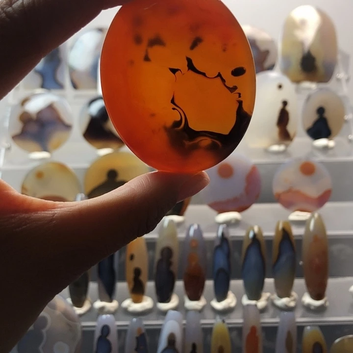 玛瑙/玉髓合金珠宝半成品