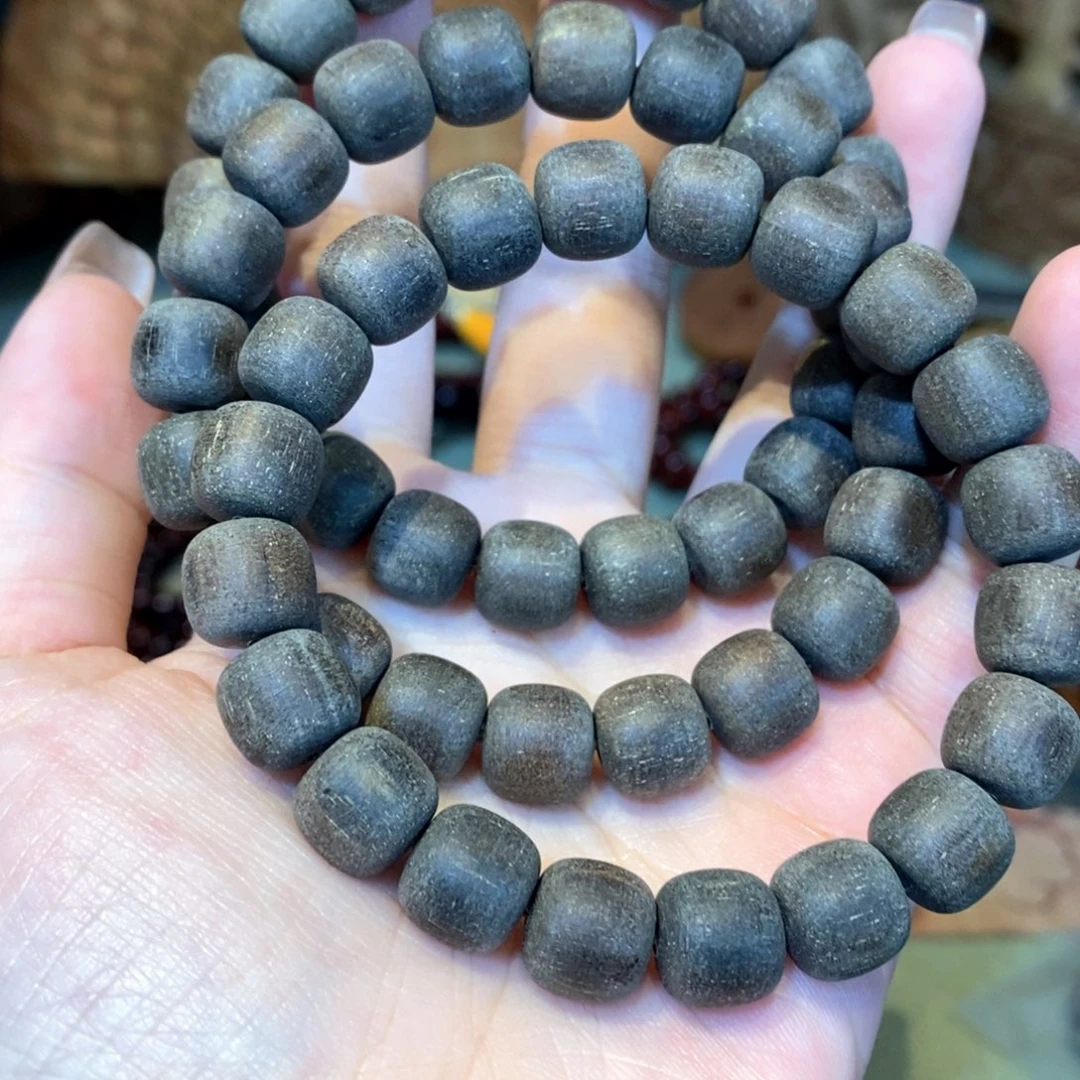 贡木手串/手链1011墨绿粗抛331