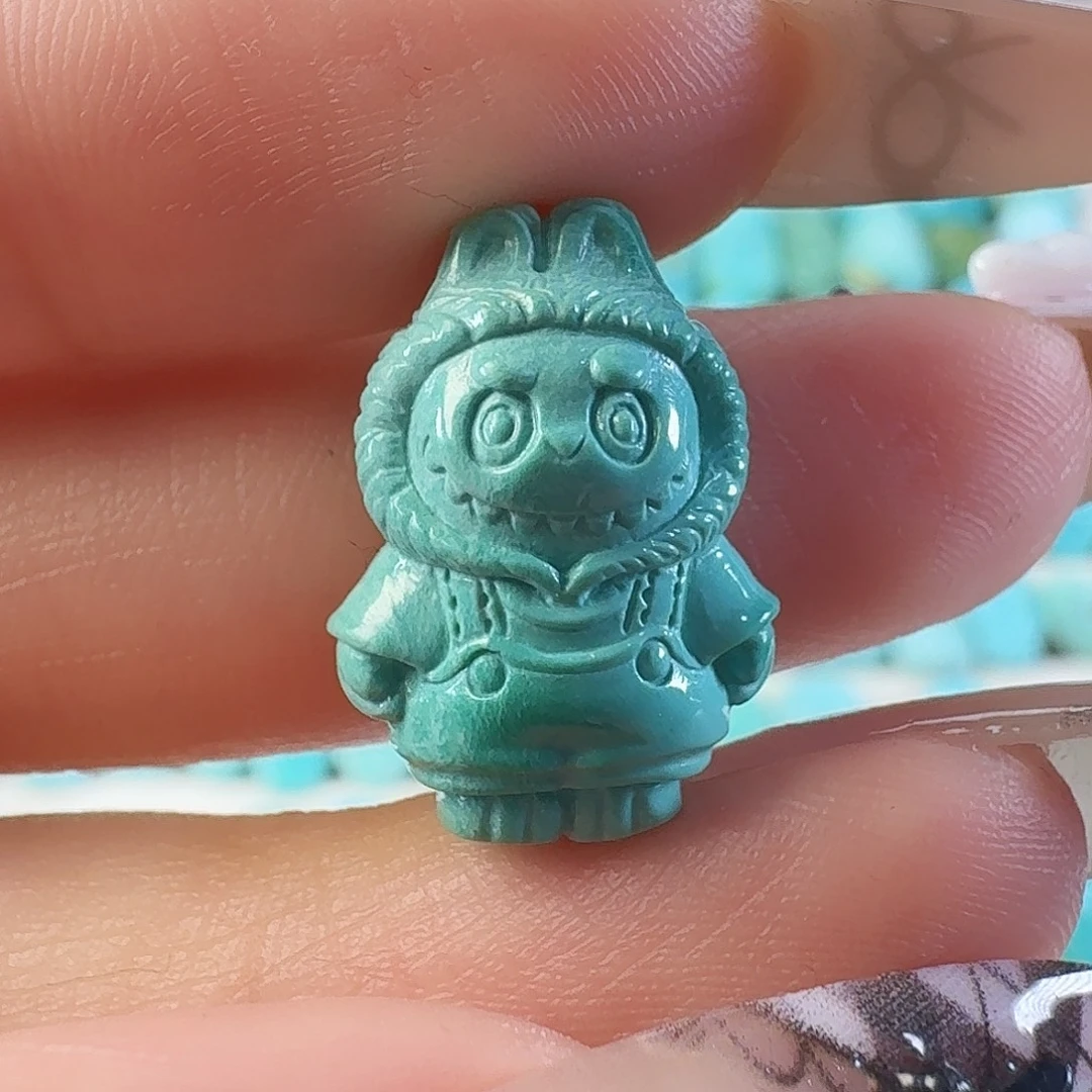 绿松石未镶嵌吊坠(不含链)拉布布