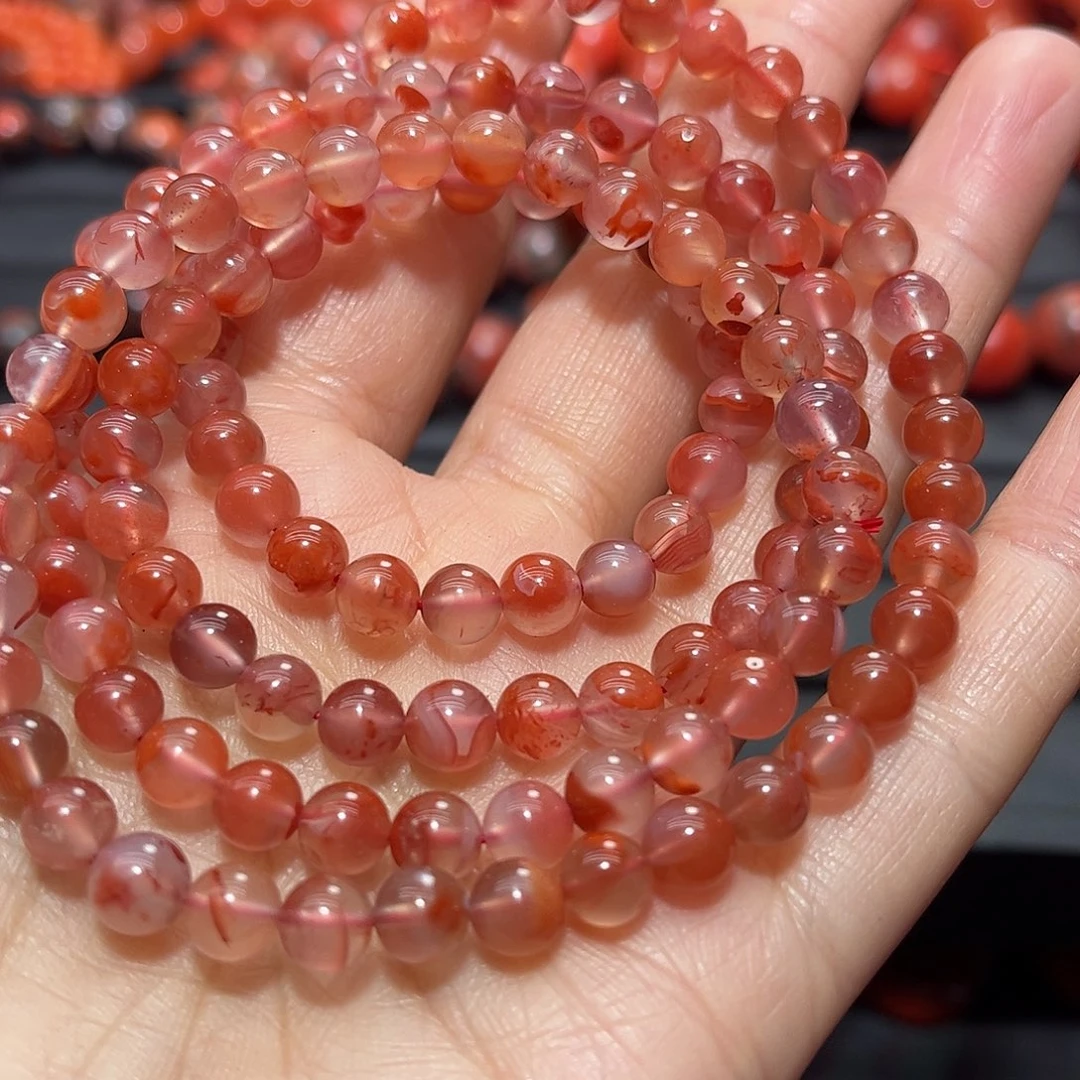 南红玛瑙手链未镶嵌