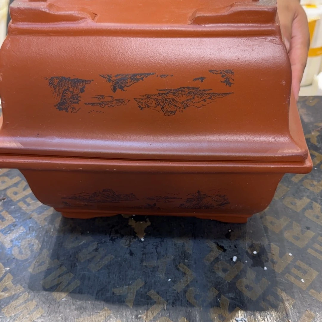 紫砂花盆口径26.18.10口径