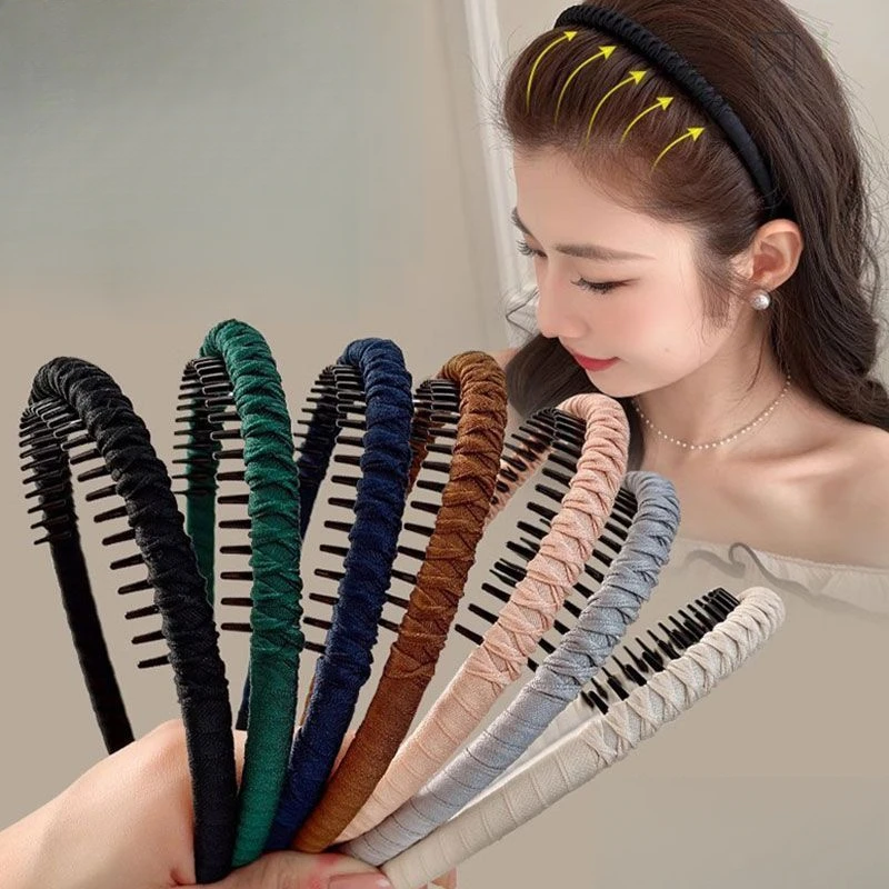 2025新款洋气发箍女款洗脸专用发卡压发带齿防滑碎发头箍网红头饰