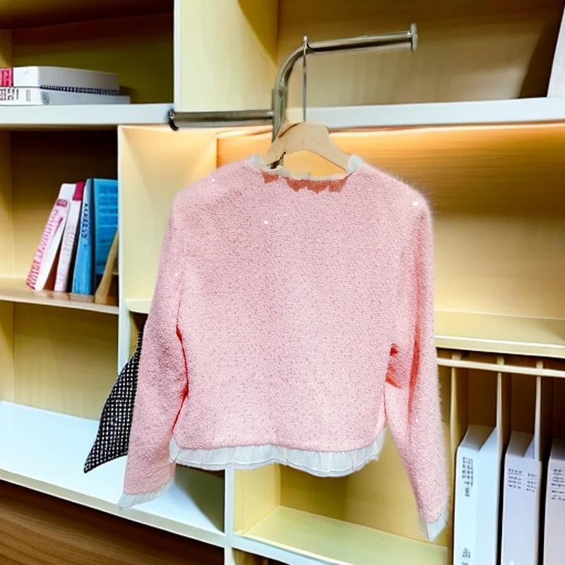 小香风外套粉色时尚