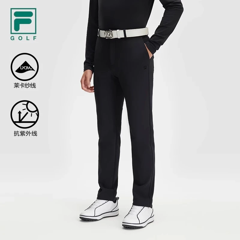 Fila/斐乐冬季新款男士舒适商务户外休闲直筒裤运动裤A11M445601F