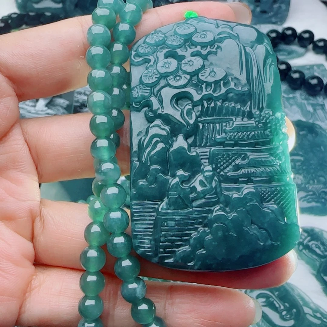 颈饰未镶嵌翡翠多样性发货天然的A货翡翠
