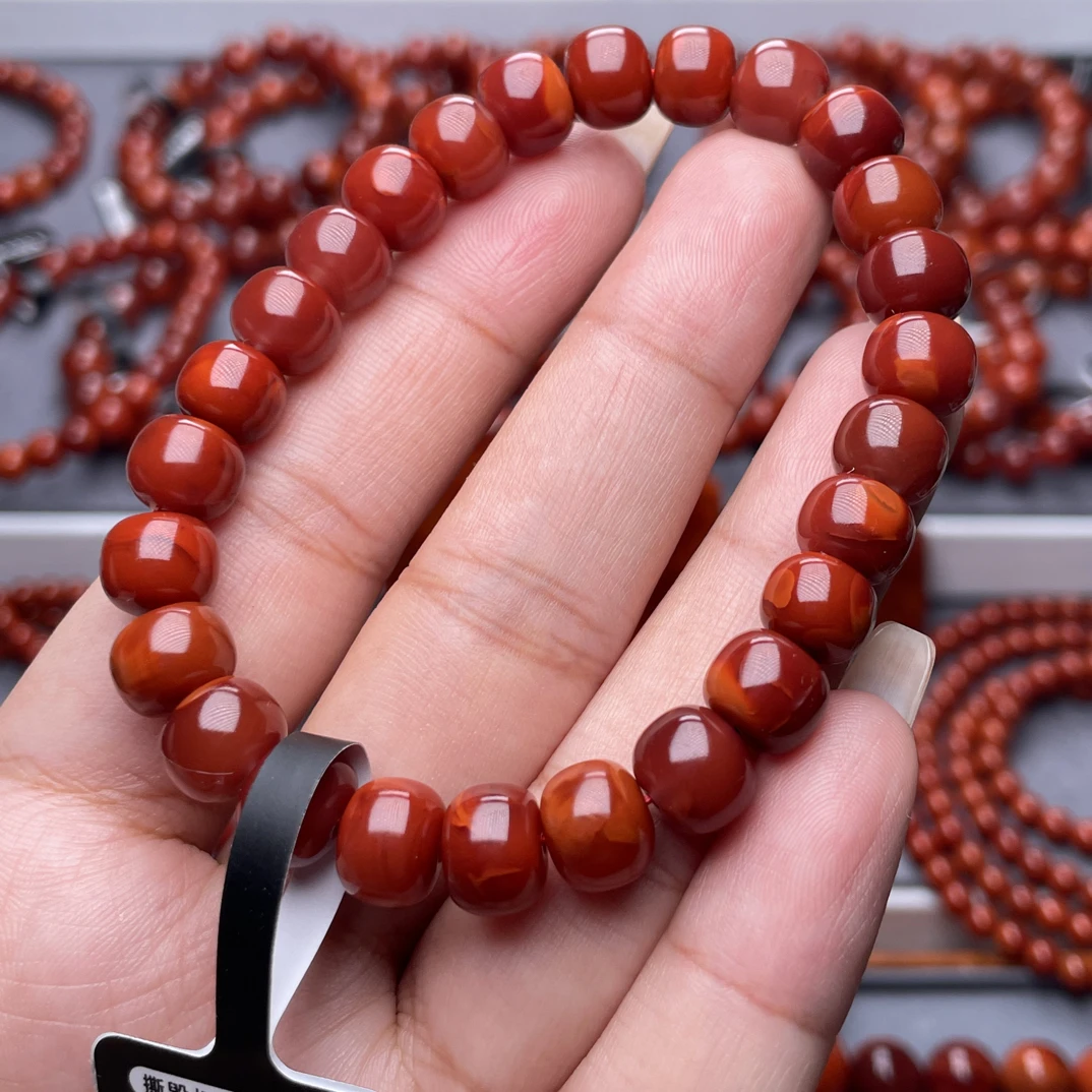 典藏级）天然8.6mm瓦西玫锦双色高阶手串