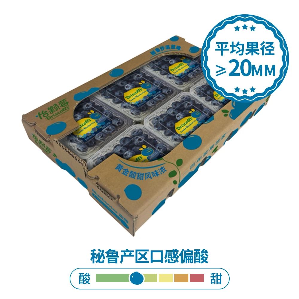 怡颗莓秘鲁超大蓝莓750克