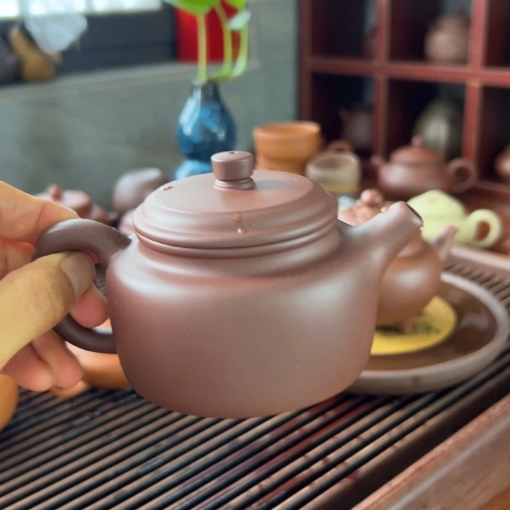 茶壶紫砂观*紫泥德中两个200c c