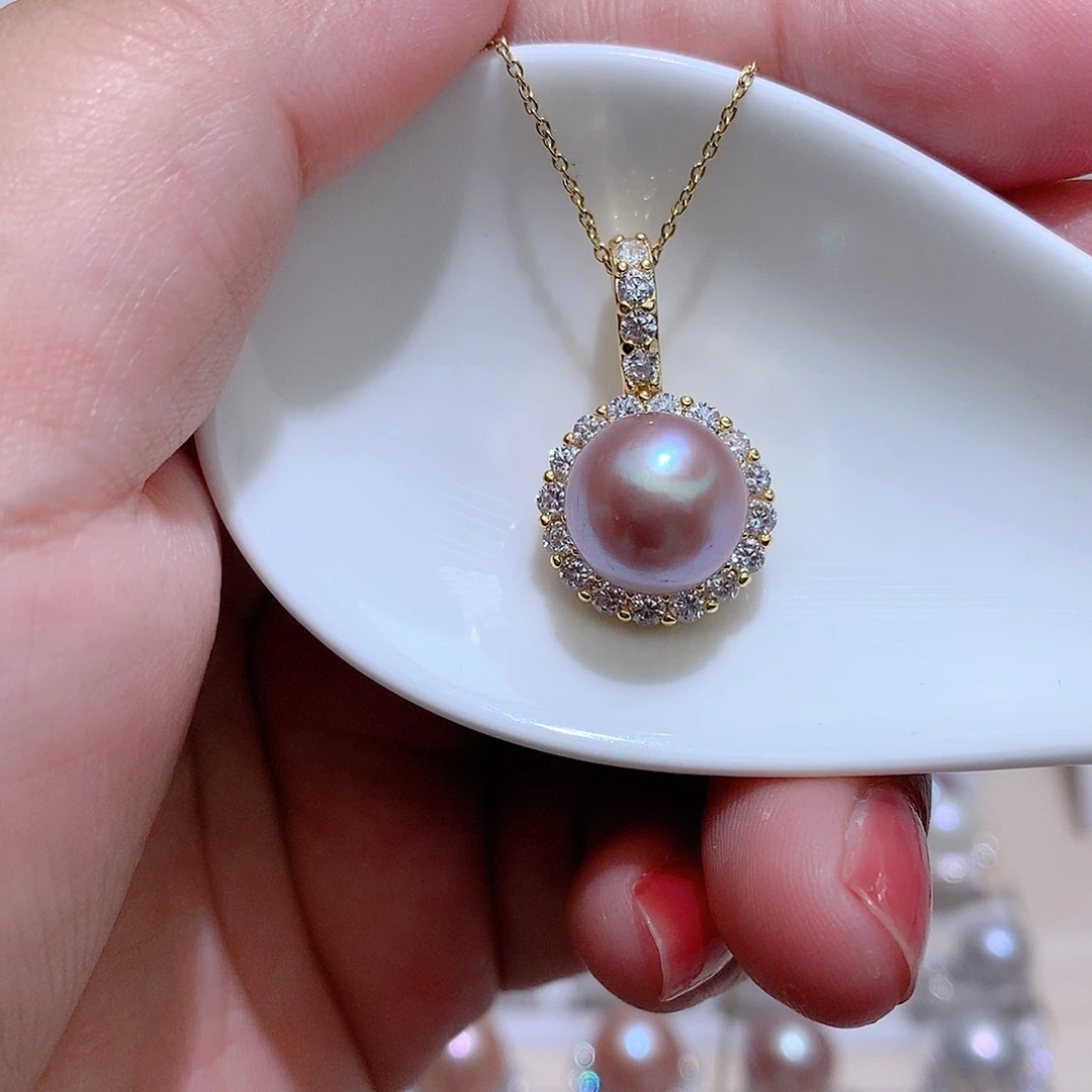 淡水珍珠未镶嵌吊坠(赠链)CC11m m