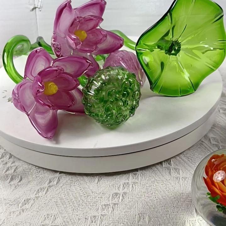琉璃琉璃荷花摆件