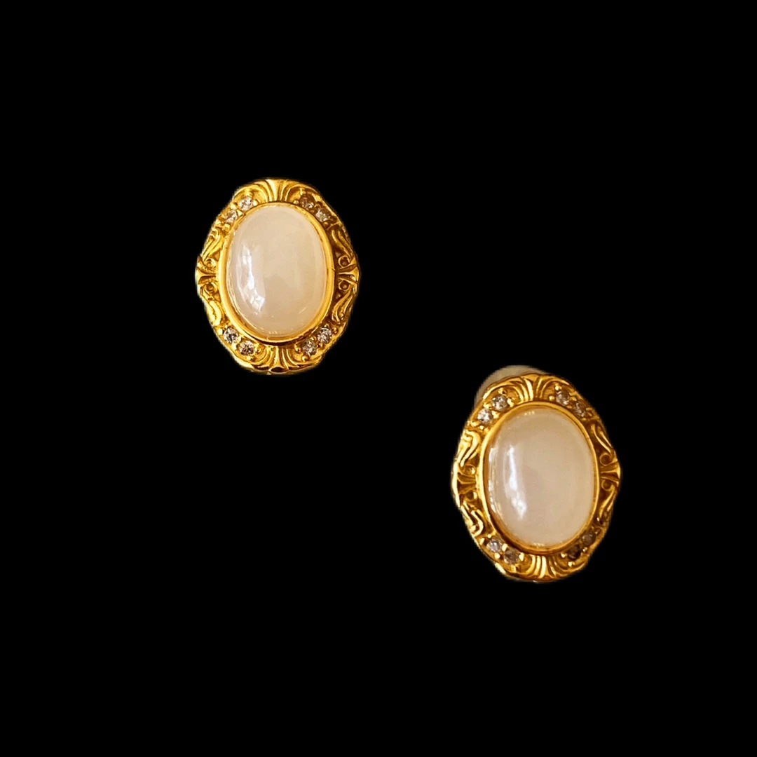 N4508和田玉耳钉多样性发一