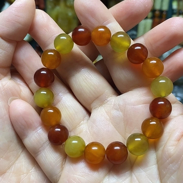 蛇纹石玉未镶嵌手链