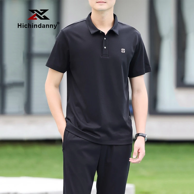 休闲速干运动套装男夏季纯棉男士套装运动休闲POLO衫纯色T恤男装