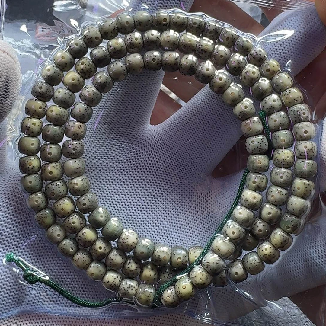 星月菩提手串星月菩提7*6石玉料（练手）