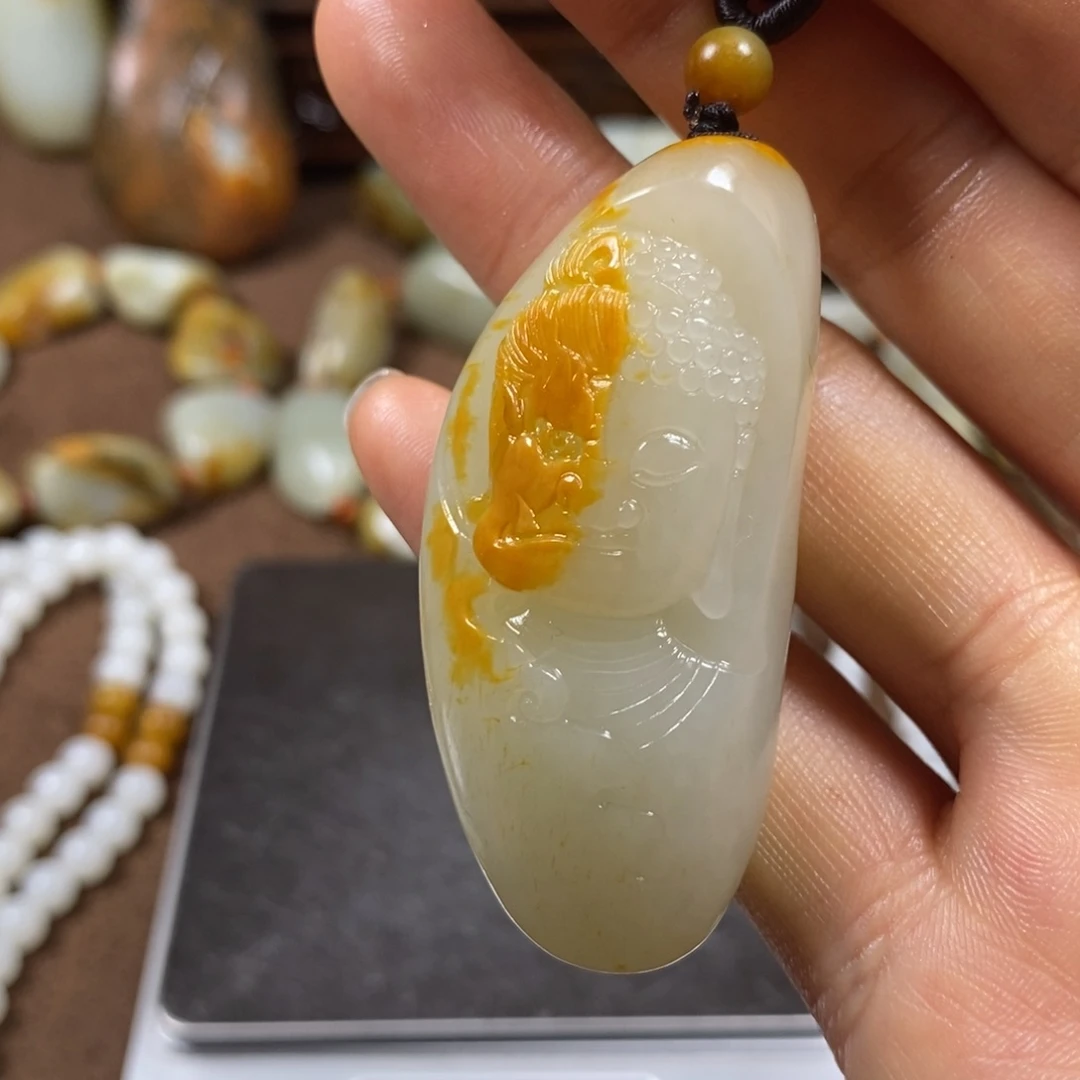 和田玉未镶嵌挂件