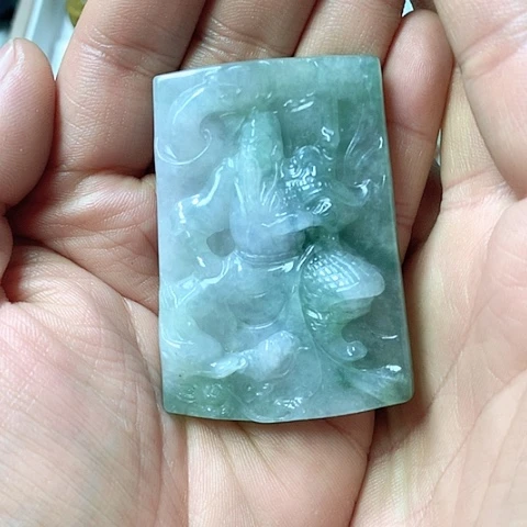 翡翠颈饰未镶嵌天然缅甸翡翠a货