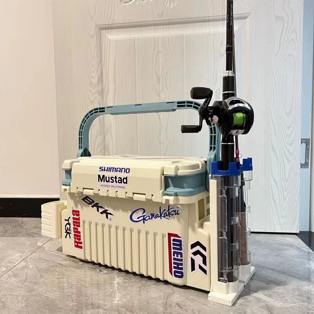 路亚钓箱路亚箱插竿加厚海钓大容量收纳箱装备路亚多功能钓箱可坐