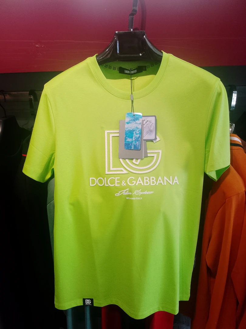 夏季新款荧光绿白色短袖衫男士休闲圆领套头衫内搭外穿字母印花薄