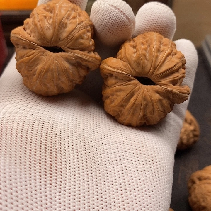 我***体把件文玩核桃元宝全品