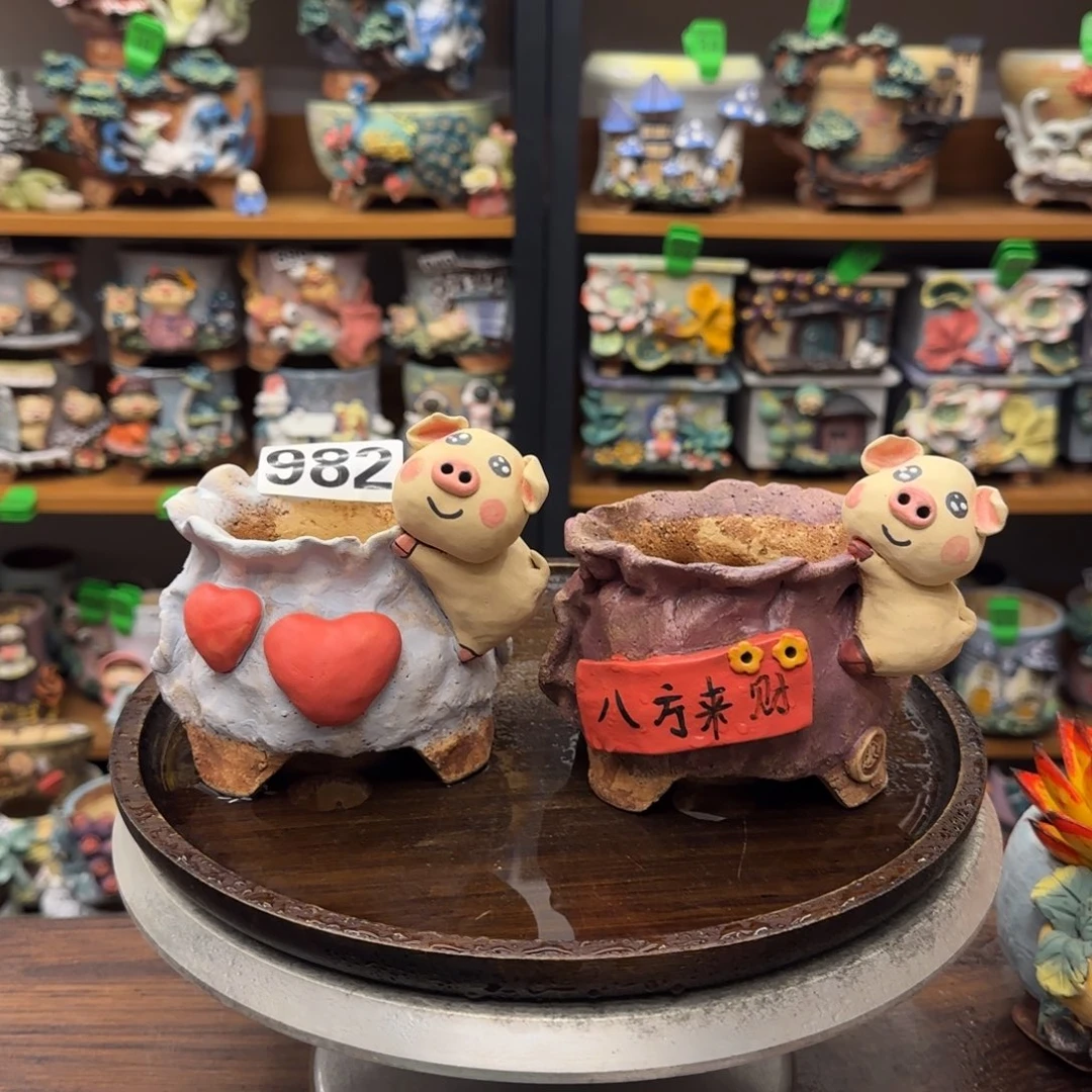 【闪购商品】陶瓷小*熊粗陶手捏