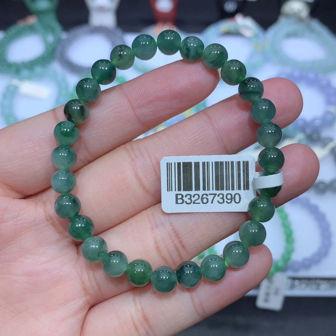 翡翠未镶嵌手串天然