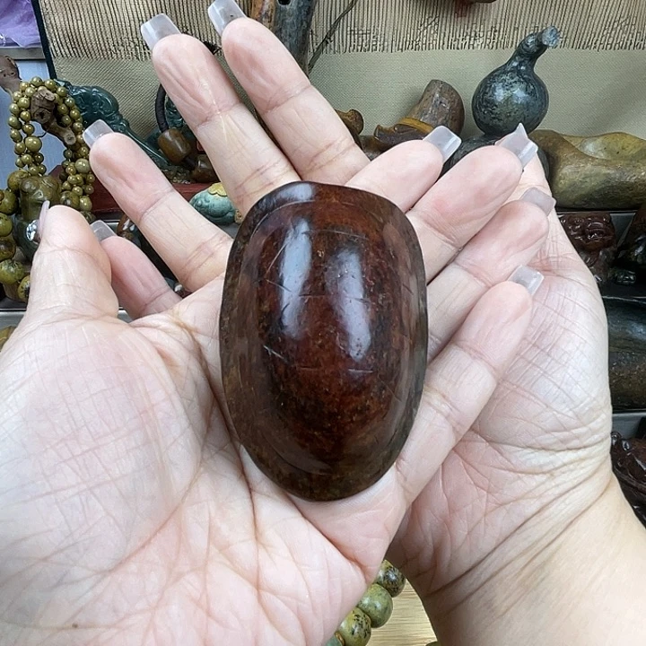 岫岩河磨玉（透闪石质玉）把件未镶嵌小*头