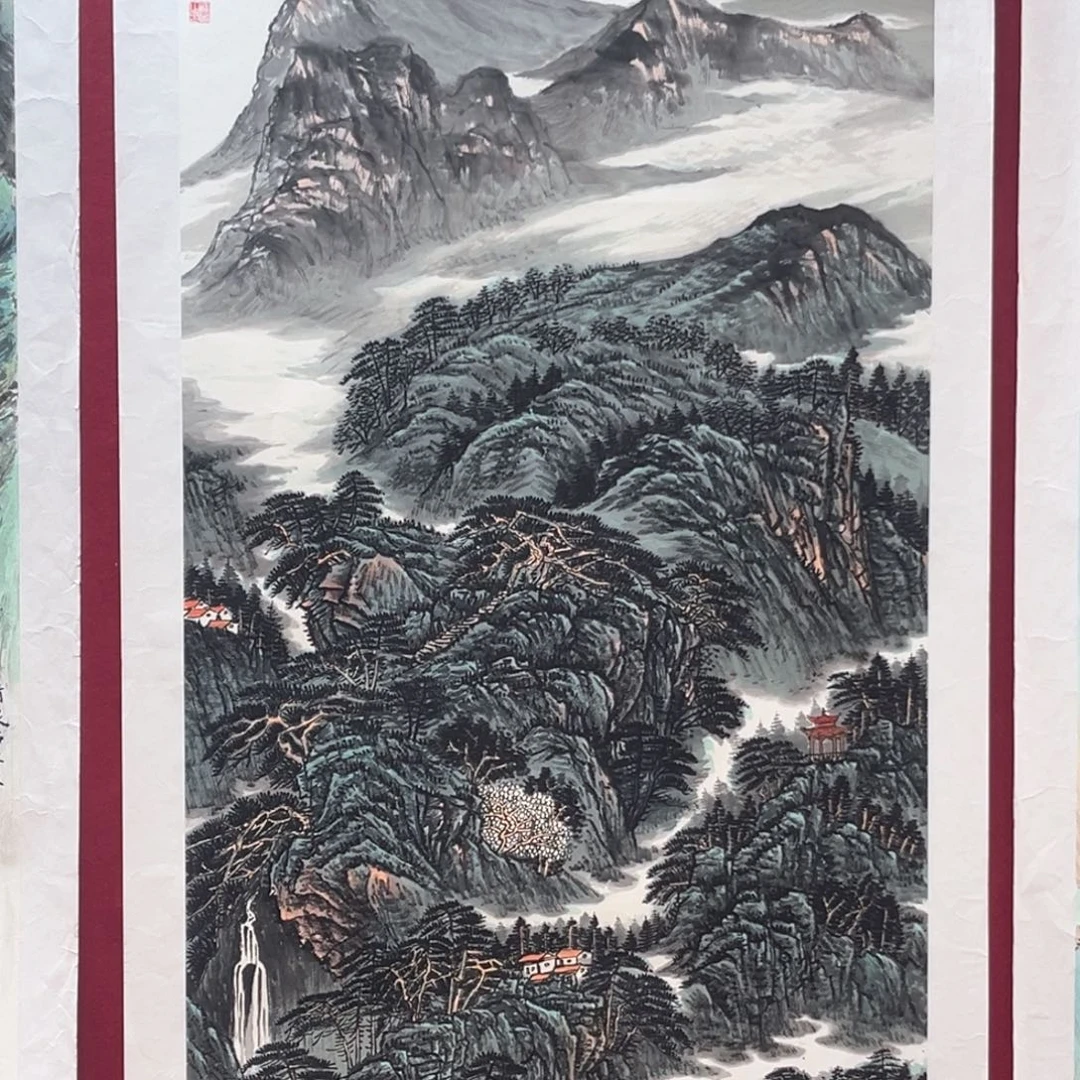我***～国画赵宝贵老师四尺山水作品赵