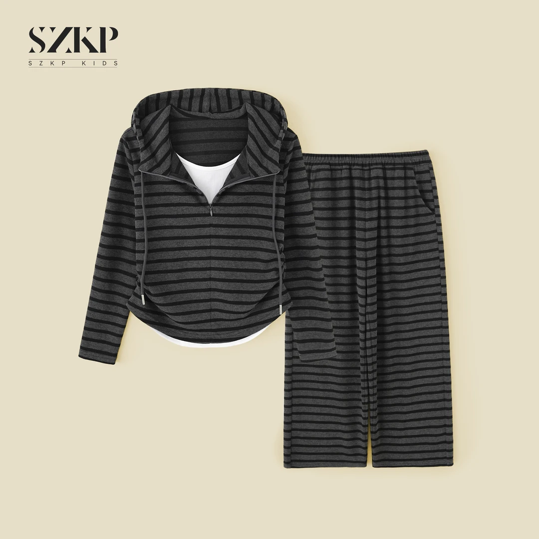 SZKP秋季新款女童装休闲两件套中大童时尚洋气儿童套装YNTQ553122