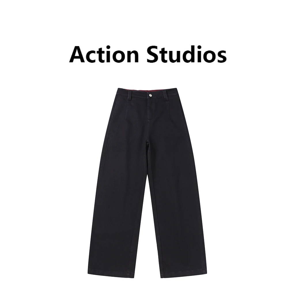 Action Studios大大推荐2024直筒加绒牛仔裤WW7580