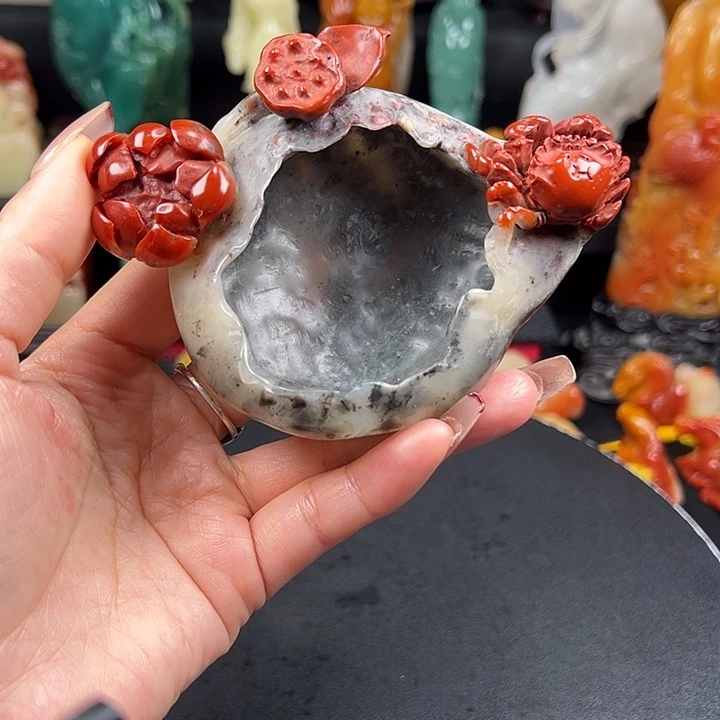 寿山石高山水冻石