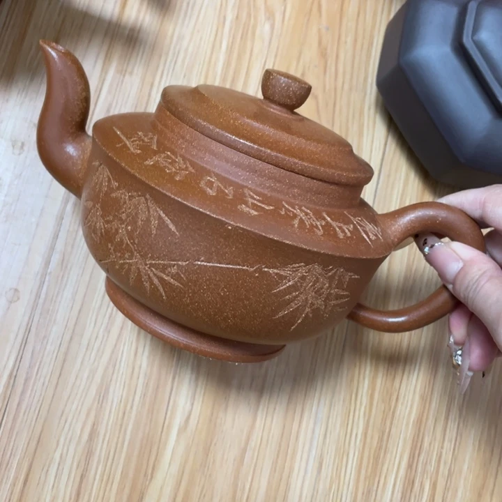 茶壶底槽青紫砂艺术作品