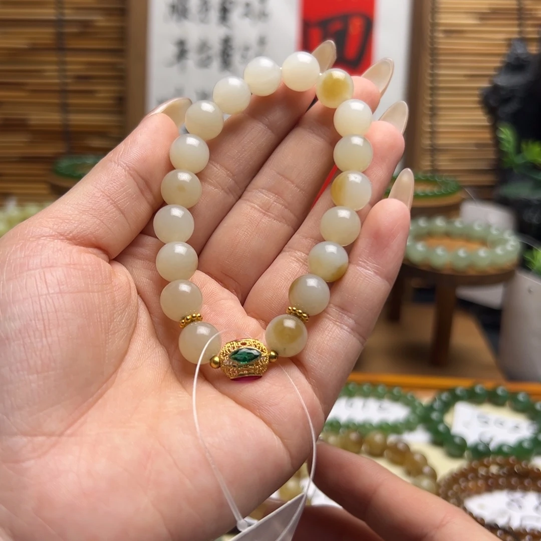 和田玉（青玉）未镶嵌手链